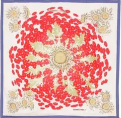 最終値下げ！Hermes Carr90シルクスカーフ 東洋の石と西洋の石細工 HERMES 東洋の石と西洋の石細工 カレ90 スカーフ 鳥柄 エルメス - メルカリ