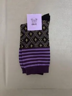 ANNA SUI ソックス 2AN59 パープル ブラックのサムネイル