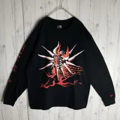 NEW ERA × TARO 太郎 コラボ ロンT スカル 炎 アート XL 黒