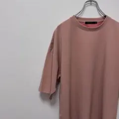 NIKO AND... ニコアンド Tシャツ ピンク 半袖 無地 シンプル M