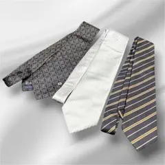 LANVIN &MARIO VALENTINOネクタイ 3本セット