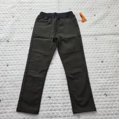 120cm ダークグリーン スリムフィット ロングパンツ