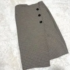 ZARA woman ザラ　スカート　ラップスカート　チェック　USALサイズのサムネイル