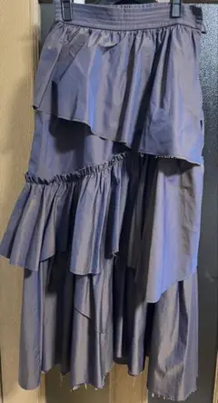 maison special シャンブレータフタボリュームスカート