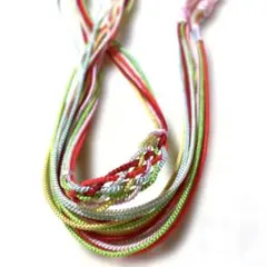 帯締め　編み込みデザイン