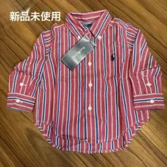 Ralph Lauren レッドストライプ ボタンダウンシャツ