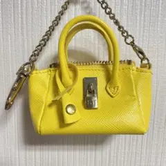 サマンサタバサ　ミニバックチャーム　黄色