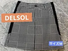 デルソル　千鳥格子柄　スカートM