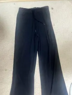GU 黒 リブパンツ Sサイズ