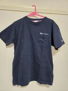Champion ネイビー Tシャツ クルーネック