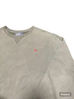 ラルフローレ グリーン クルーネック トレーナー