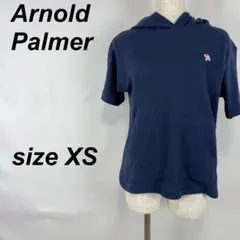 Arnold Palmer フード付き Tシャツ 半袖 XS ネイビー y2k