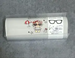 ★新品 ハローキティ メガネケース アベイル グレー 日焼けキティ
