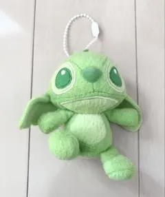 スティッチ エンジェル ぬいぐるみ マスコット キーホルダー 緑