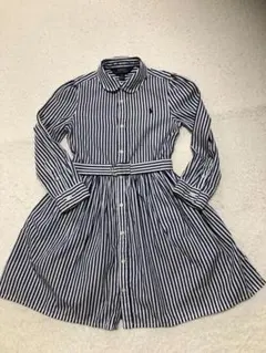 ラルフローレン ストライプ シャツワンピー 120㌢