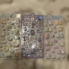 すみっコぐらし ふにふにシール ボンボンドロップ ナイトミャウ シール 3セット