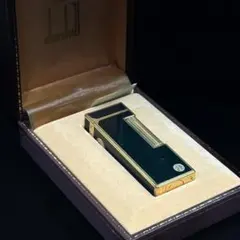 dunhill ダンヒル ガスライター 黒×金 箱付き - メルカリ
