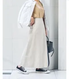 gap リネンロングスカート