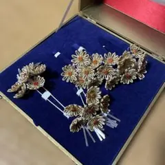 花モチーフ かんざしセット 専用ケース付き