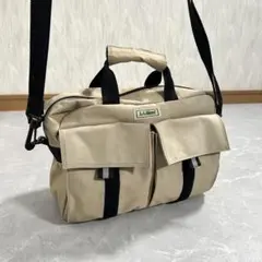 90s L.L.Bean ショルダーバッグ 2way トート 鬼フェード 古着のサムネイル