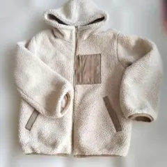 ボアブルゾンフード付きジャンパー