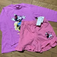 Disney ミニーマウス 長袖Tシャツ ショートパンツ セットのサムネイル
