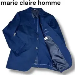 【極美品】マリクレールオム　テーラードジャケット　LL ネイビー　春夏仕様