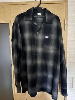 caltop キャルトップ シャツ ブラックグレー オンブレチェック