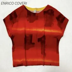 美品✨エンリココベリ/綿100/半袖カットソー/グラデーション/ドルマン/M/夏のサムネイル