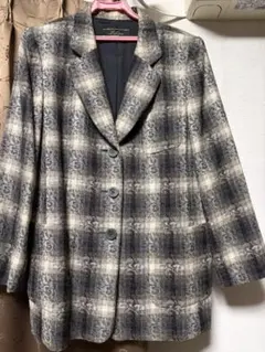 レリアン　チェック柄 テーラードジャケット