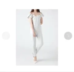 GYDA❤︎オフショルダー スリムフィット サロペット