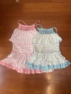 フリルワンピース水着　女の子用　2着セット　110cm・130cm
