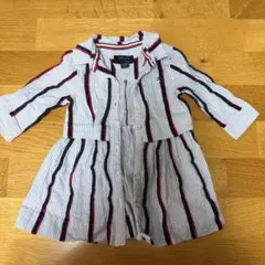 【TOMMY HILFIGER】ストライプ ワンピース 3-6Mのサムネイル