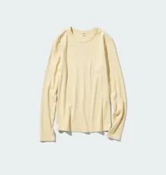 ソフトリブクルーネックT/長袖