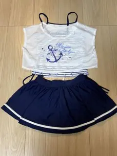 【女の子】マリンスタイル 水着セット 100cm~