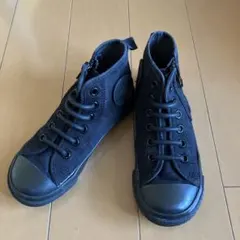 コンバース　オールスター　ハイカットスニーカー18㎝ 黒 ゴム紐使用