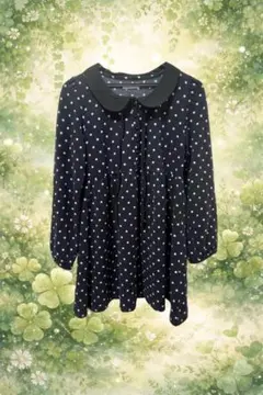 森ガール　水玉　ワンピース　フェアリーグランジ　平成レトロ