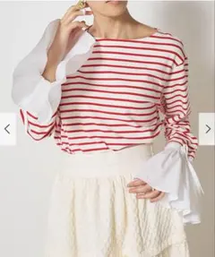 ナゴンスタンス MIX Border Twist Sleeve ロングTシャツ - メルカリ