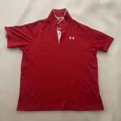 UNDER ARMOUR アンダーアーマー 半袖ポロシャツ レッド ゴルフウェアのサムネイル