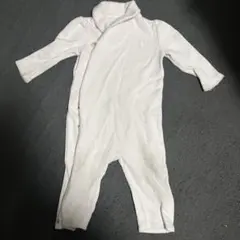 ピンクロンパース 前開きボタン式 ポロロゴ