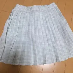 チェック柄プリーツスカート160cm