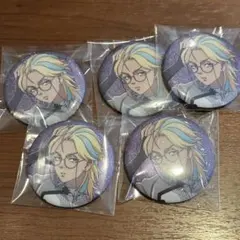 東京リベンジャーズ モノクロチャイナ　ツリビレ　缶バッジ　5個　灰谷竜胆