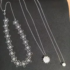 【シルバーネックレス3点まとめ売り！】新品未使用