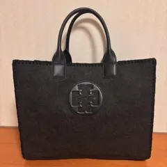 TORY BURCH トリーバーチ トート エラ デカロゴ ウール フェルト