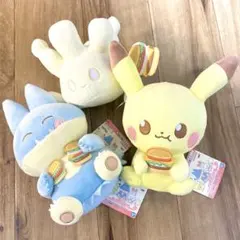 ポケピース ぬいぐるみ おいしいじかん ピカチュウ ゴンベ マホミル