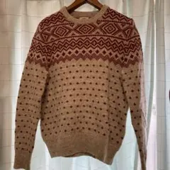 Brooks Brothers Red Fleece フェアアイル柄セーター M