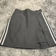 サイドライン キュロットスカート グレーのサムネイル