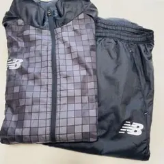 New Balance ピステ上下セット 黒/グレー