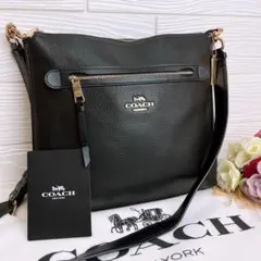 コーチ COACH ショルダーバッグ ブラックマルチ エリス 2way - メルカリ