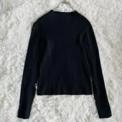 OPAQUE.CLIP リブニット 長袖セーター モックネック